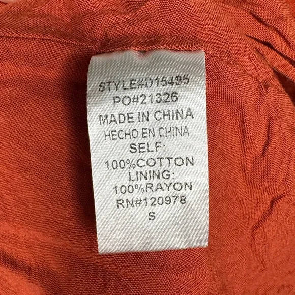 Impeccable Pig Rust Colored Dress - SKU 1022 - Picture 6 of 7